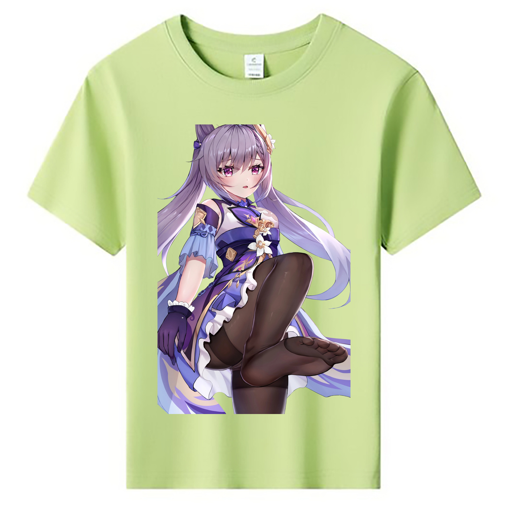 げんし神 刻晴 こくせい genshin Kokusei 綿100％キッズTシャツ（フロントプリント）